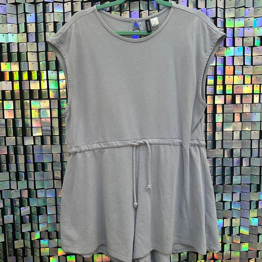 Mossimo Supply Co. Gray-Blue Romper